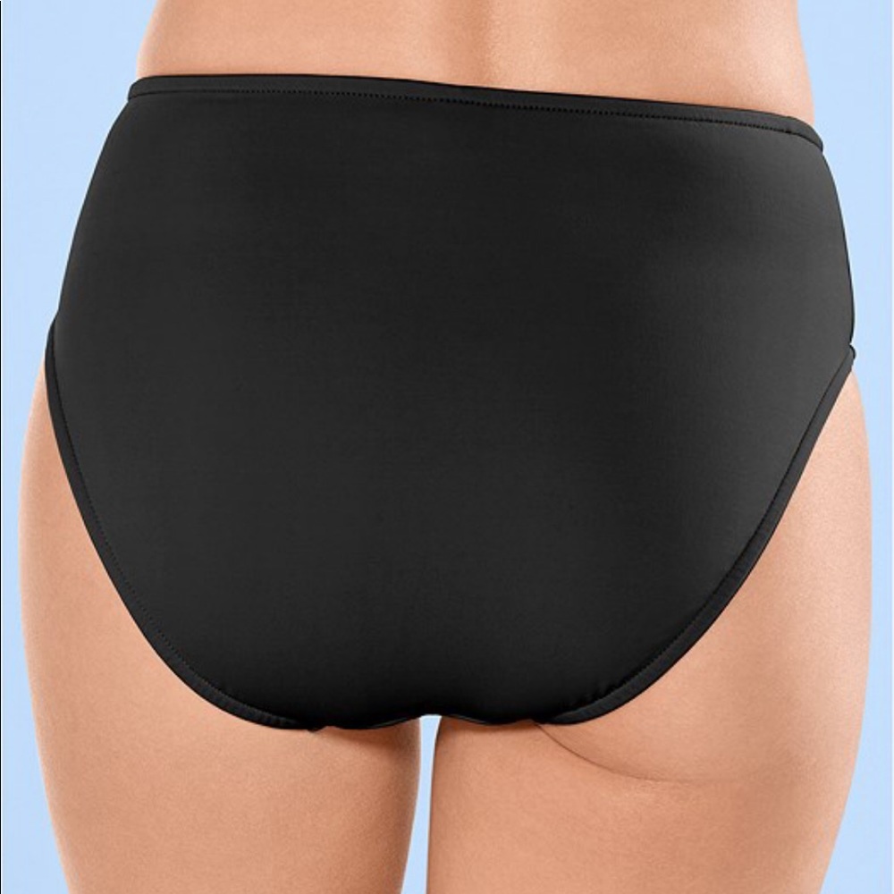 High waisted swim bottoms